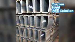 ท่อเหล็กสีเทาดำแบบกำหนดเอง 600x600 มม. ไร้รอยต่อ